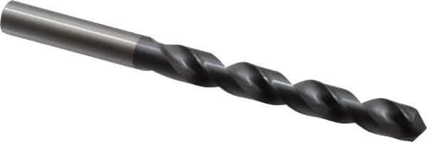 OSG - 10.39876mm 120° Vanadium High Speed Steel Jobber Drill - TiCN Finish, Right Hand Cut, Spiral Flute, Straight Shank, 133mm OAL, Standard Point - Eagle Tool & Supply