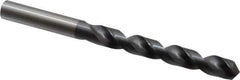 OSG - 10.39876mm 120° Vanadium High Speed Steel Jobber Drill - TiCN Finish, Right Hand Cut, Spiral Flute, Straight Shank, 133mm OAL, Standard Point - Eagle Tool & Supply