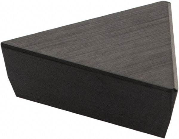 Iscar - TPG221 Grade IN22 Ceramic Turning Insert - Al2O3/TiCN Finish, 60° Triangle, 1/4" Inscr Circle, 1/8" Thick, 1/64" Corner Radius - Eagle Tool & Supply