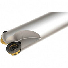 Iscar - 1-1/4" Cutting Diam, 1" Shank Diam, 1-1/4" Max Depth of Cut, Straight Shank Indexable Copy End Mill - 3 Inserts, RXCR Insert, ER Toolholder - Eagle Tool & Supply