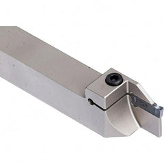 Iscar - External Thread, 0.689" Max Depth of Cut, 1.9mm Min Groove Width, 140mm OAL, Right Hand Indexable Grooving Cutoff Toolholder - 25mm Shank Height x 25mm Shank Width, DGN Insert Style, DGT Toolholder Style, Series Do-Grip - Eagle Tool & Supply