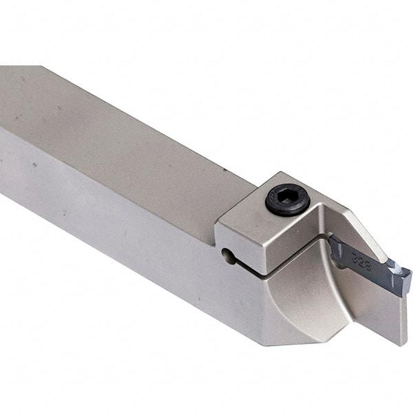 Iscar - External Thread, 0.7874" Max Depth of Cut, 3mm Min Groove Width, 6" OAL, Left Hand Indexable Grooving Cutoff Toolholder - 1" Shank Height x 1" Shank Width, C#-ASH../DG../HSK A63WH-ASH.. Insert Style, DGT Toolholder Style, Series Do-Grip - Eagle Tool & Supply