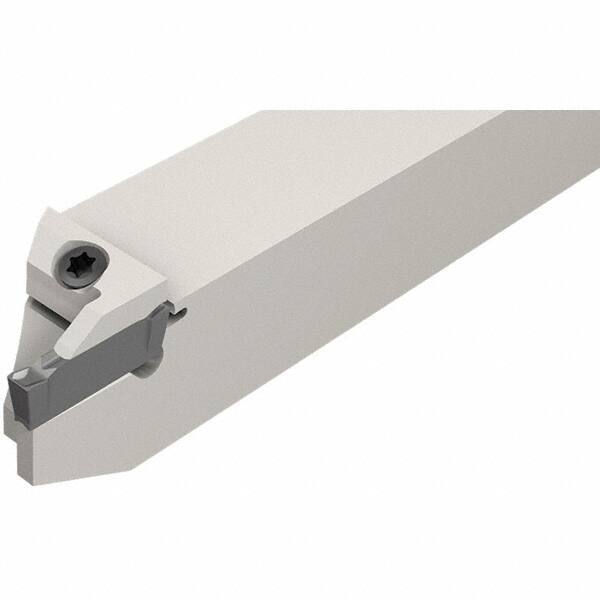 Iscar - External Thread, 0.3937" Max Depth of Cut, 1.4mm Min Groove Width, 120mm OAL, Left Hand Indexable Grooving Cutoff Toolholder - 10mm Shank Height x 10mm Shank Width, DG.. Insert Style, DGT Toolholder Style, Series Do-Grip - Eagle Tool & Supply