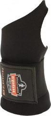 Ergodyne - Size S, Neoprene, Left or Right Hand Wrist Support - 1 Strap, Thumb Loop, Black - Eagle Tool & Supply
