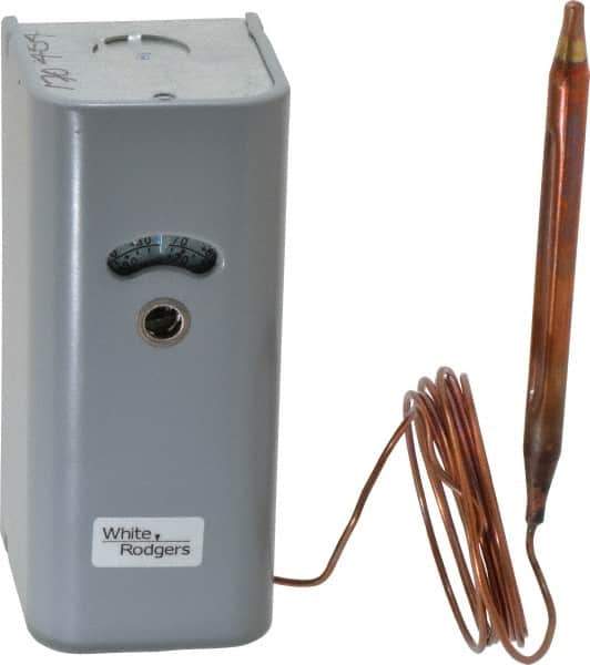 White-Rodgers - Refrigeration Temperature Controls Capillary Length: 5 Ft. Differential: Adjustable 3.5 to 40 F - Eagle Tool & Supply