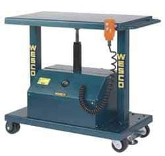 Wesco Industrial Products - 6,000 Lb Capacity Powered Post Lift Table - 37" Lift Height, 48" Platform Length x 32" Platform Width - Eagle Tool & Supply