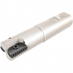 Iscar - 1-1/4" Cut Diam, 0.394" Max Depth of Cut, Indexable Square Shoulder End Mill - M16 Modular Connection, 90° Lead Angle, Through Coolant, Series FlexFit, Heli2000 - Eagle Tool & Supply