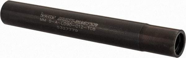 Iscar - Multimaster 12mm Stepped Shank Milling Tip Insert Holder & Shank - 0.4528" Neck Diam, T08 Neck Thread, 90mm OAL, Steel MM S-A Tool Holder - Eagle Tool & Supply