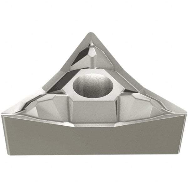 Iscar - TPGB2-1 Grade IC20 Carbide Turning Insert - Uncoated, 60° Triangle, 1/4" Inscr Circle, 3/32" Thick, 1/64" Corner Radius - Eagle Tool & Supply
