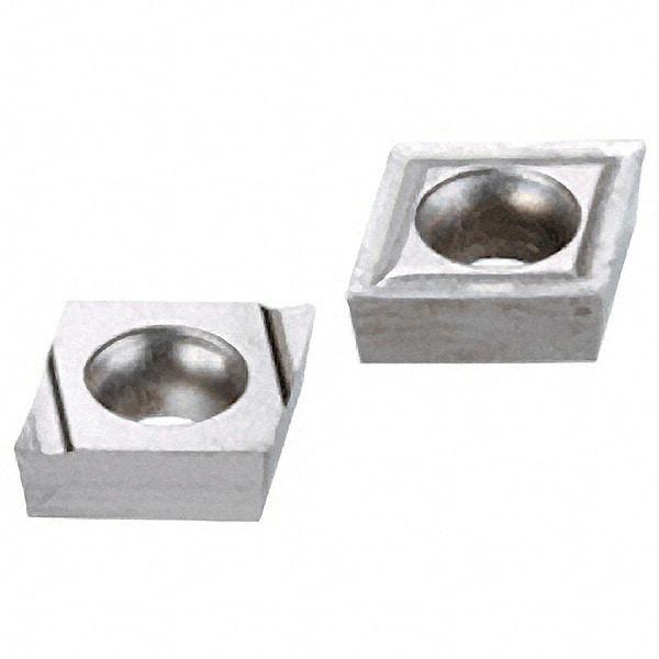 Iscar - CCGT2-0 Grade IC30N Carbide Turning Insert - Uncoated, 80° Diamond, 1/4" Inscr Circle, 3/32" Thick, 0.0079" Corner Radius - Eagle Tool & Supply