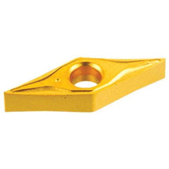 Iscar - VNMG2.5-1 NF Grade IC428 Carbide Turning Insert - TiC/Al2O3 Finish, 35° Diamond, 9/32" Inscr Circle, 5/32" Thick, 1/64" Corner Radius - Eagle Tool & Supply