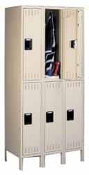 Tennsco - 2 Door, 2 Tier, Locker - Eagle Tool & Supply