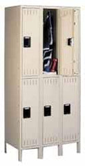 Tennsco - 2 Door, 2 Tier, Locker - Eagle Tool & Supply