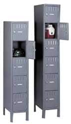 Tennsco - 18 Door, 6 Tier, Locker - Eagle Tool & Supply
