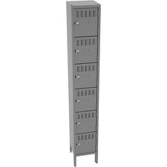 Tennsco - 6 Door, 6 Tier, Locker - Eagle Tool & Supply