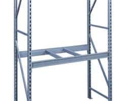 Tennsco - 10,000 Lb Capacity Bulk Storage Welded Rack End - 1-3/4" Wide x 72" High x 36" Deep x 1-3/4" Thick, Medium Gray - Eagle Tool & Supply
