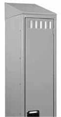 Tennsco - 12" Wide18" Deep, Locker Slope Top - Eagle Tool & Supply