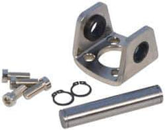 SMC PNEUMATICS - Air Cylinder Double Clevis - For 1-1/4" Air Cylinders, Use with NCGD - Eagle Tool & Supply