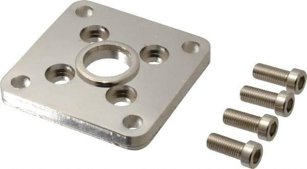 SMC PNEUMATICS - Air Cylinder Flange Mount - For 2" Air Cylinders, Use with NCGF/G - Eagle Tool & Supply
