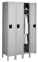 Tennsco - 3 Door, 1 Tier, Locker - Eagle Tool & Supply