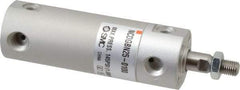 SMC PNEUMATICS - 1" Bore Double Acting Air Cylinder - 1/8 Port, 5/16-24 Rod Thread, 140 Max psi, 40 to 140°F - Eagle Tool & Supply