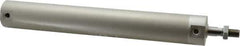 SMC PNEUMATICS - 1-1/4" Bore Double Acting Air Cylinder - 1/8 Port, 7/16-20 Rod Thread, 140 Max psi, 40 to 140°F - Eagle Tool & Supply