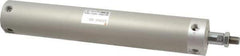 SMC PNEUMATICS - 1-1/2" Bore Double Acting Air Cylinder - 1/8 Port, 7/16-20 Rod Thread, 140 Max psi, 40 to 140°F - Eagle Tool & Supply