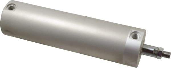 SMC PNEUMATICS - 2-1/2" Bore Double Acting Air Cylinder - 1/4 Port, 1/2-20 Rod Thread, 140 Max psi, 40 to 140°F - Eagle Tool & Supply