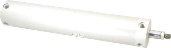 SMC PNEUMATICS - 2-1/2" Bore Double Acting Air Cylinder - 1/4 Port, 1/2-20 Rod Thread, 140 Max psi, 40 to 140°F - Eagle Tool & Supply