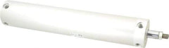 SMC PNEUMATICS - 2-1/2" Bore Double Acting Air Cylinder - 1/4 Port, 1/2-20 Rod Thread, 140 Max psi, 40 to 140°F - Eagle Tool & Supply