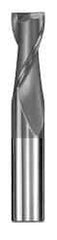 SGS - 29/64", 1" LOC, 1/2" Shank Diam, 3" OAL, 2 Flute, Solid Carbide Square End Mill - Single End, AlTiN Finish, Spiral Flute, 30° Helix, Centercutting, Right Hand Cut, Right Hand Flute, Series 3 - Eagle Tool & Supply