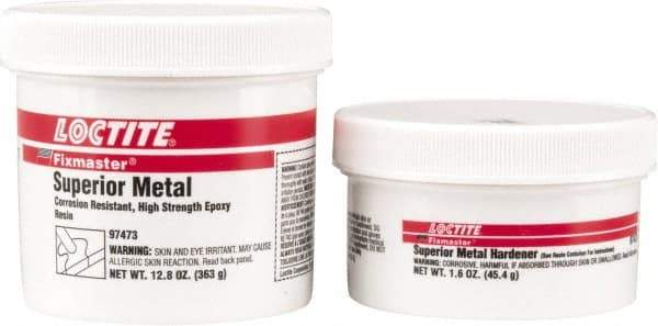 Loctite - 1 Lb Pail Two Part Epoxy - 20 min Working Time, 2,820 psi Shear Strength, Series Fixmaster - Eagle Tool & Supply