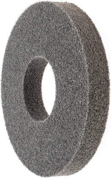 3M - 8" Diam, 1" Face Width, 3" Center Hole, Fine Grade, Silicon Carbide Deburring Wheel - Unitized, Soft Density 2 Grade - Eagle Tool & Supply