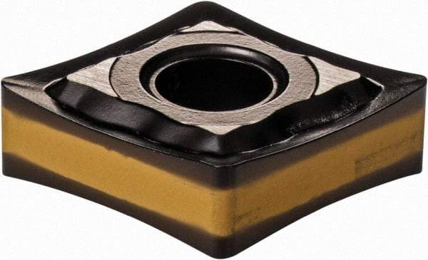 Iscar - CNMG432 PP Grade IC8250 Carbide Turning Insert - TiCN/Al2O3/TiN Finish, 80° Diamond, 1/2" Inscr Circle, 3/16" Thick, 1/32" Corner Radius - Eagle Tool & Supply
