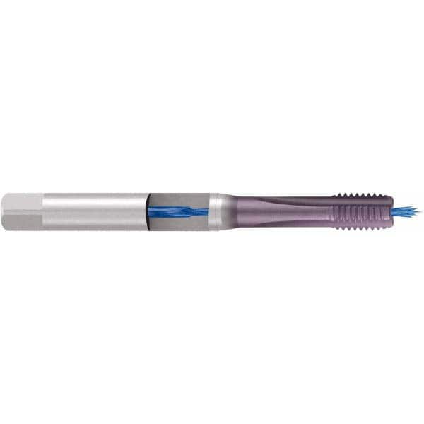 Emuge - M8x1.25 Metric 6H 0 Flute TiCN Finish Cobalt Machine Tap - Eagle Tool & Supply