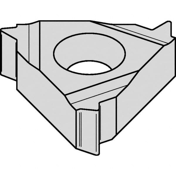 Kennametal - 16NR Internal Right Hand 14 Whitworth Laydown Threading Insert - Grade KC5025, TiAlN Coated Carbide, 9.53mm Inscribed Circle - Eagle Tool & Supply