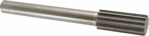 Made in USA - 1-3/4" High Speed Steel 12 Flute Chucking Reamer - Straight Flute, 1-1/4" Straight Shank, 4" Flute Length, 13-1/2" OAL - Eagle Tool & Supply