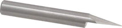 Onsrud - 30° Incl Angle, 1/4" Shank Diam, 2" OAL, 0.04" Cut Diam, Conical Engraving Cutter - 1/2" LOC, 0.04" Tip Diam, 1 Flute, Right Hand Cut, Solid Carbide, Uncoated - Eagle Tool & Supply