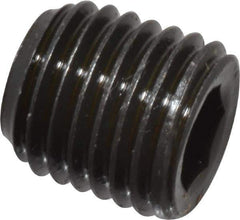 Value Collection - 1/16-27, 5/16" OAL, Alloy Steel Socket Pressure Plug - Uncoated, 3/4" Taper per Foot, 5/32" Hex Key - Eagle Tool & Supply