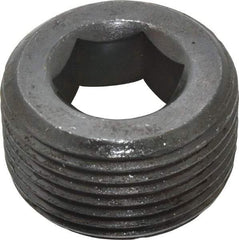 Value Collection - 1-11-1/2, 3/4" OAL, Alloy Steel Socket Pressure Plug - Uncoated, 3/4" Taper per Foot, 5/8" Hex Key - Eagle Tool & Supply