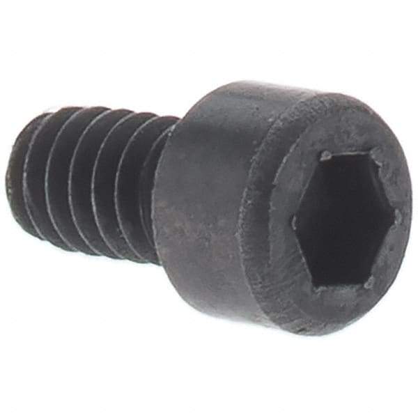 Made in USA - M10x1.50 Metric Coarse Hex Socket Drive, Socket Cap Screw - Grade 12.9 Alloy Steel, Black Oxide Finish, Partially Threaded, 90mm Length Under Head - Eagle Tool & Supply