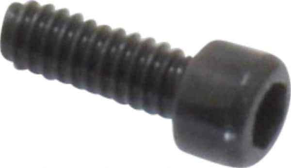 Value Collection - #0-80 UNF Hex Socket Drive, Socket Cap Screw - Alloy Steel, Black Oxide Finish, Fully Threaded, 3/16" Length Under Head - Eagle Tool & Supply