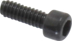 Value Collection - #0-80 UNF Hex Socket Drive, Socket Cap Screw - Alloy Steel, Black Oxide Finish, Fully Threaded, 3/16" Length Under Head - Eagle Tool & Supply