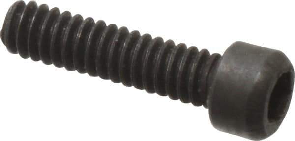 Value Collection - #0-80 UNF Hex Socket Drive, Socket Cap Screw - Alloy Steel, Black Oxide Finish, Fully Threaded, 1/4" Length Under Head - Eagle Tool & Supply