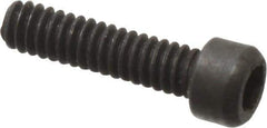 Value Collection - #0-80 UNF Hex Socket Drive, Socket Cap Screw - Alloy Steel, Black Oxide Finish, Fully Threaded, 1/4" Length Under Head - Eagle Tool & Supply