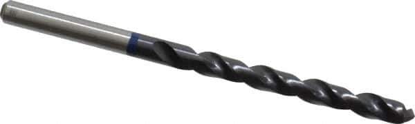 Accupro - #9 120° Cobalt Jobber Drill - TiAlN Finish, Right Hand Cut, Spiral Flute, Straight Shank, 86mm OAL, Split Point - Eagle Tool & Supply