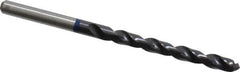 Accupro - #9 120° Cobalt Jobber Drill - TiAlN Finish, Right Hand Cut, Spiral Flute, Straight Shank, 86mm OAL, Split Point - Eagle Tool & Supply