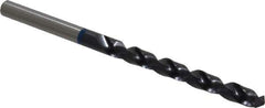 Accupro - #8 120° Cobalt Jobber Drill - TiAlN Finish, Right Hand Cut, Spiral Flute, Straight Shank, 86mm OAL, Split Point - Eagle Tool & Supply