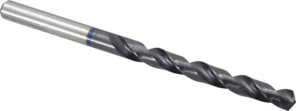 Accupro - 6.8mm 120° Cobalt Jobber Drill - TiAlN Finish, Right Hand Cut, Spiral Flute, Straight Shank, 109mm OAL, Faceted Point - Eagle Tool & Supply