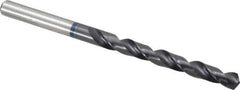 Accupro - 6.8mm 120° Cobalt Jobber Drill - TiAlN Finish, Right Hand Cut, Spiral Flute, Straight Shank, 109mm OAL, Faceted Point - Eagle Tool & Supply